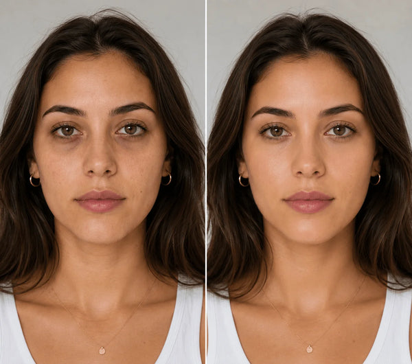 Avant / Après de Contour des yeux plus frais